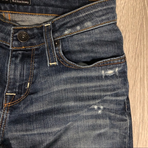 Big Star "Alex" Mid-rise Skinny distressed jeans - sizes 24 - Picture 8 of 15